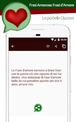 Frasi Amore android App screenshot 0