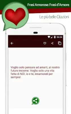 Frasi Amore android App screenshot 2